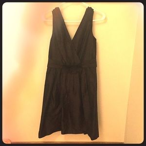 Black taffeta dress